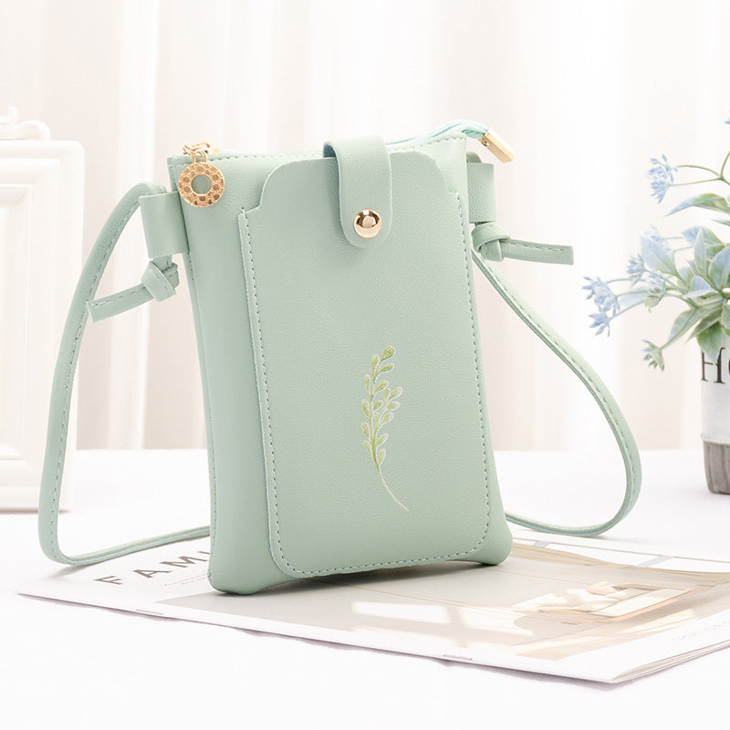 Women's Mobile Simple Mini Cute Small Halter Phone Bags