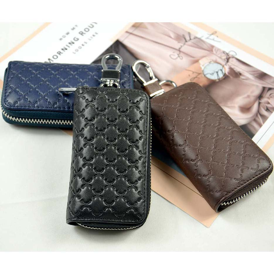 Layer Cowhide Door Genuine Leather Crocodile Head Trendy Key Bags