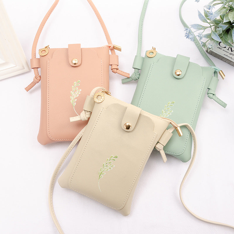 Women's Mobile Simple Mini Cute Small Halter Phone Bags