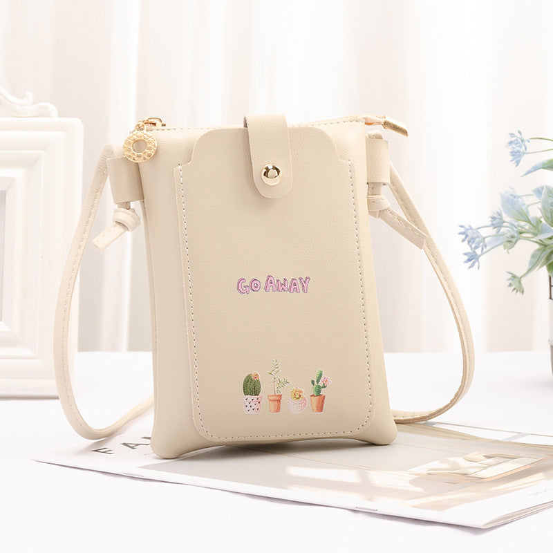 Women's Mobile Simple Mini Cute Small Halter Phone Bags