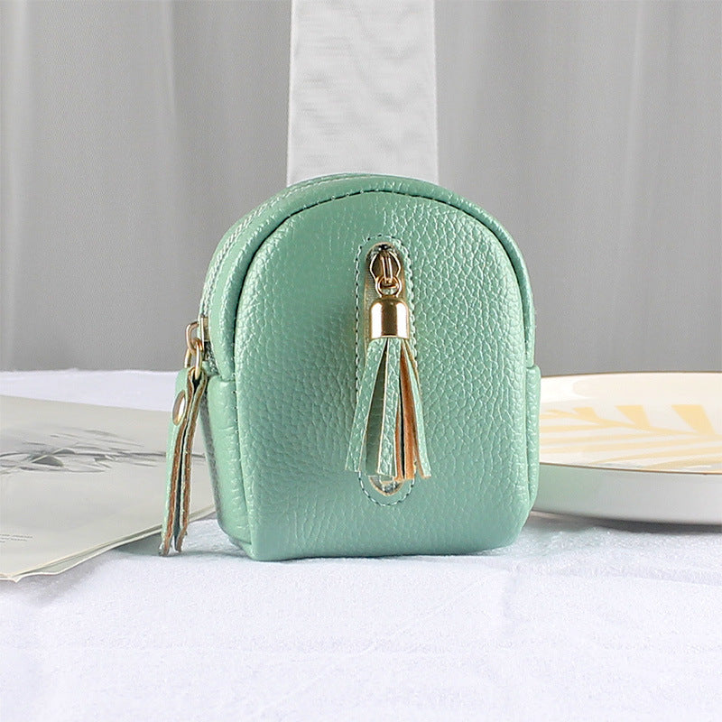 Women's Slouchy Mini Cute Double Zipper Coin Purses