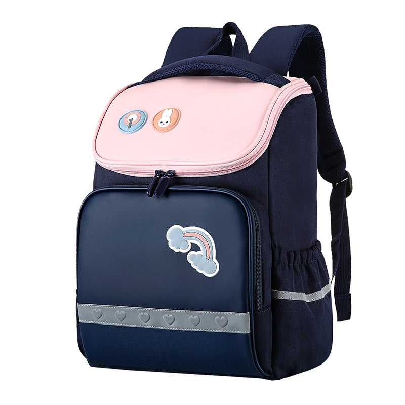 Children's Primary Grade Portable Burden Alleviation Breathable Elementary School Students' Schoolbags