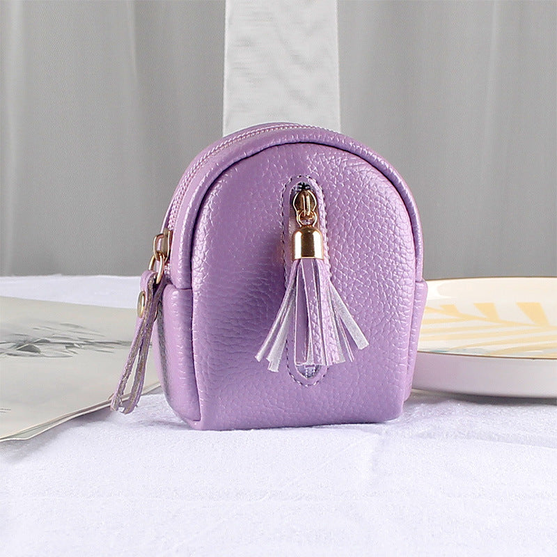 Women's Slouchy Mini Cute Double Zipper Coin Purses