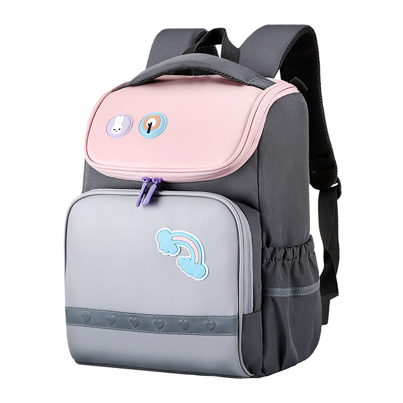 Children's Primary Grade Portable Burden Alleviation Breathable Elementary School Students' Schoolbags