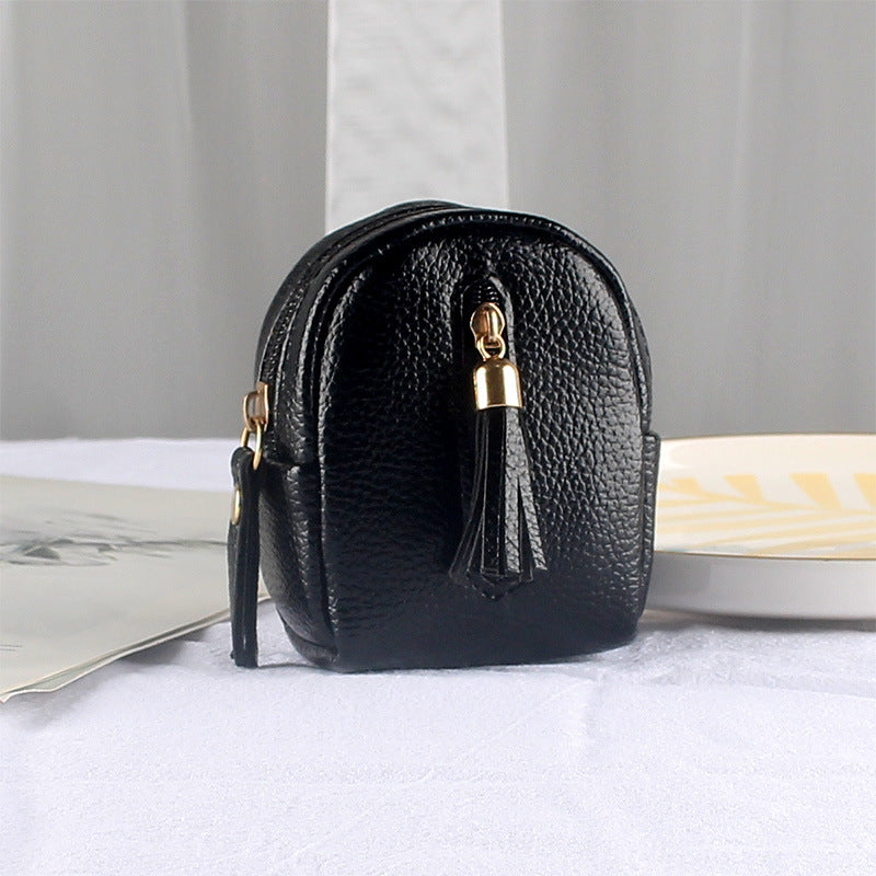 Women's Slouchy Mini Cute Double Zipper Coin Purses