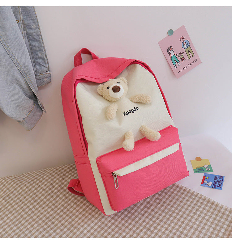 Trendy Korean Style Cartoon Cute Bear Backpacks