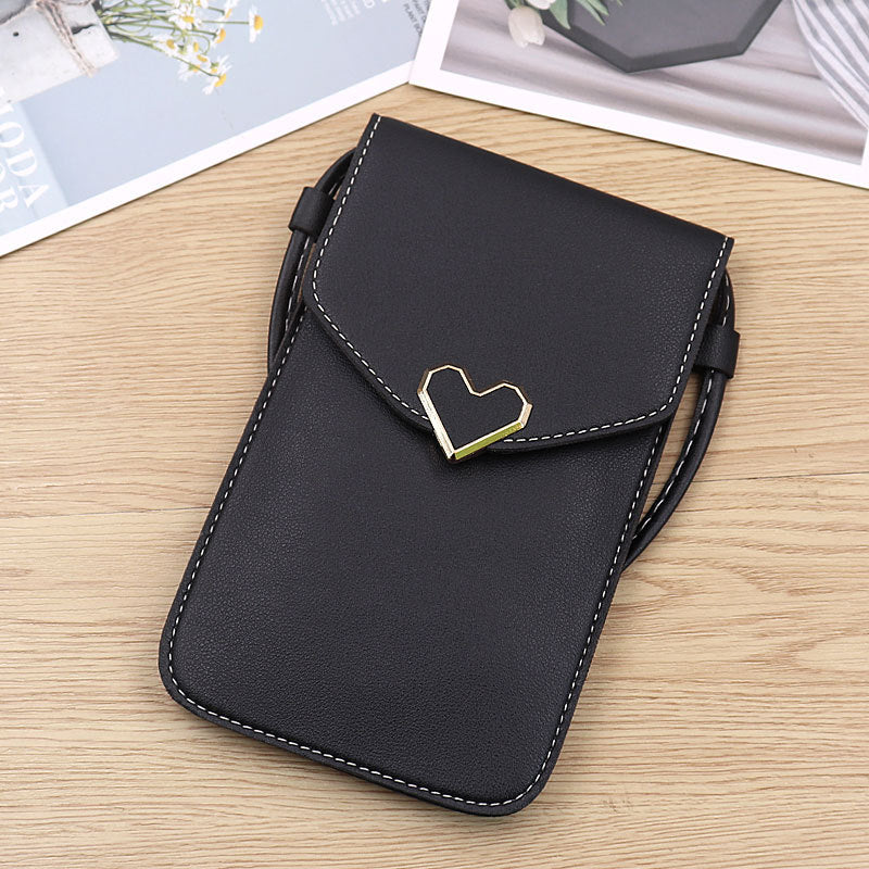 Women's Transparent Touch Screen Mobile Simple Hasp Bags