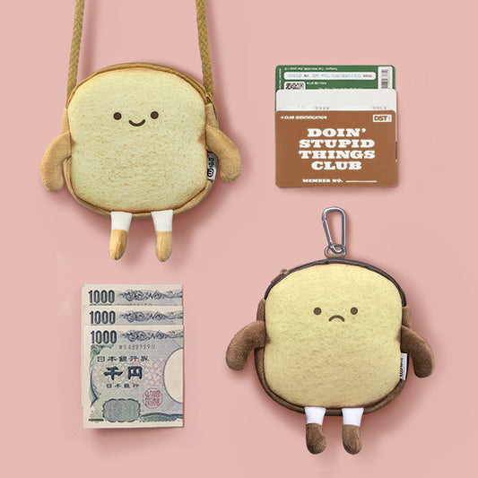 Bread Cute Cartoon Personal Creative Heart Coin Purses