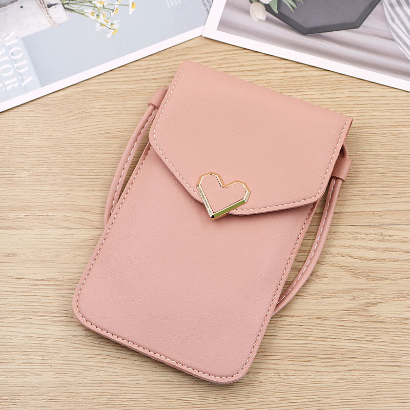 Women's Transparent Touch Screen Mobile Simple Hasp Bags