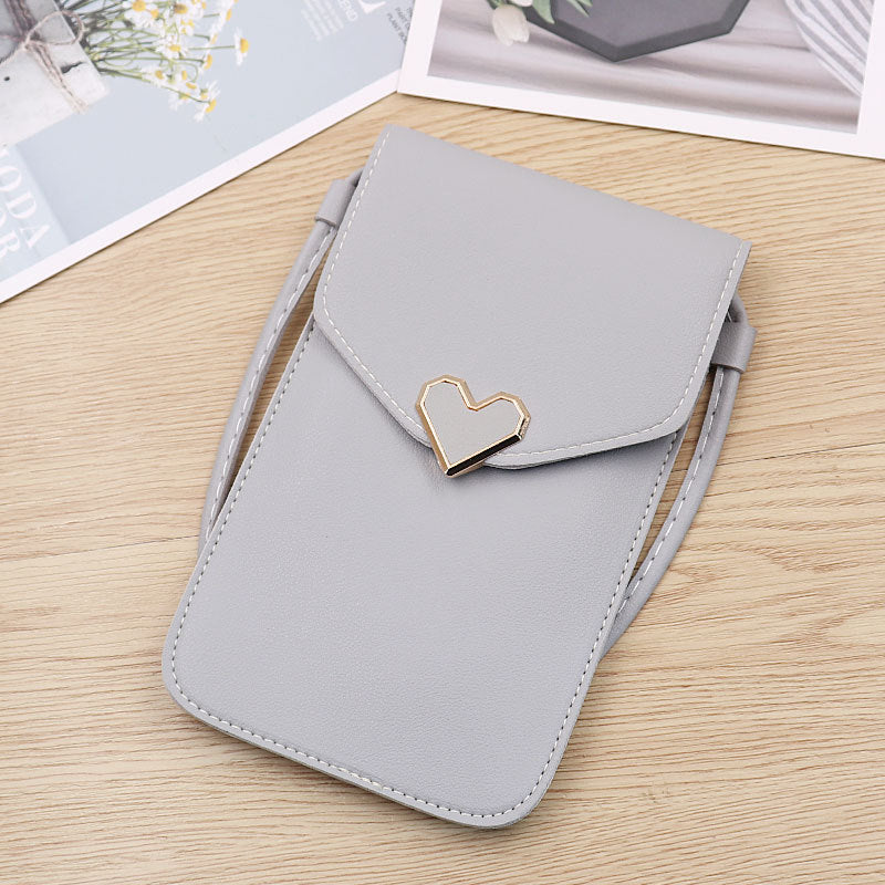 Women's Transparent Touch Screen Mobile Simple Hasp Bags