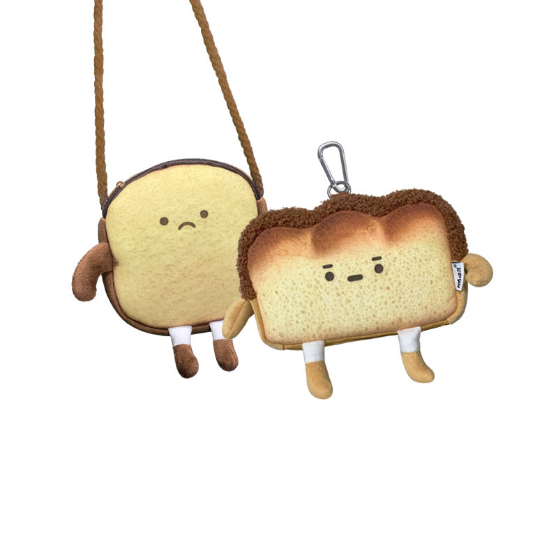 Bread Cute Cartoon Personal Creative Heart Coin Purses