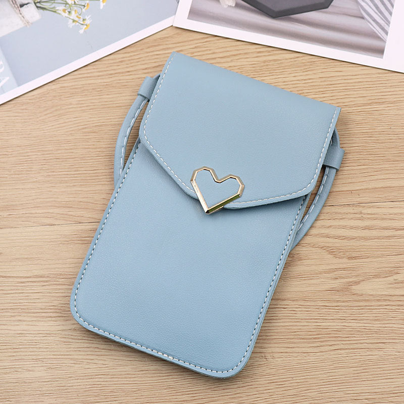 Women's Transparent Touch Screen Mobile Simple Hasp Bags