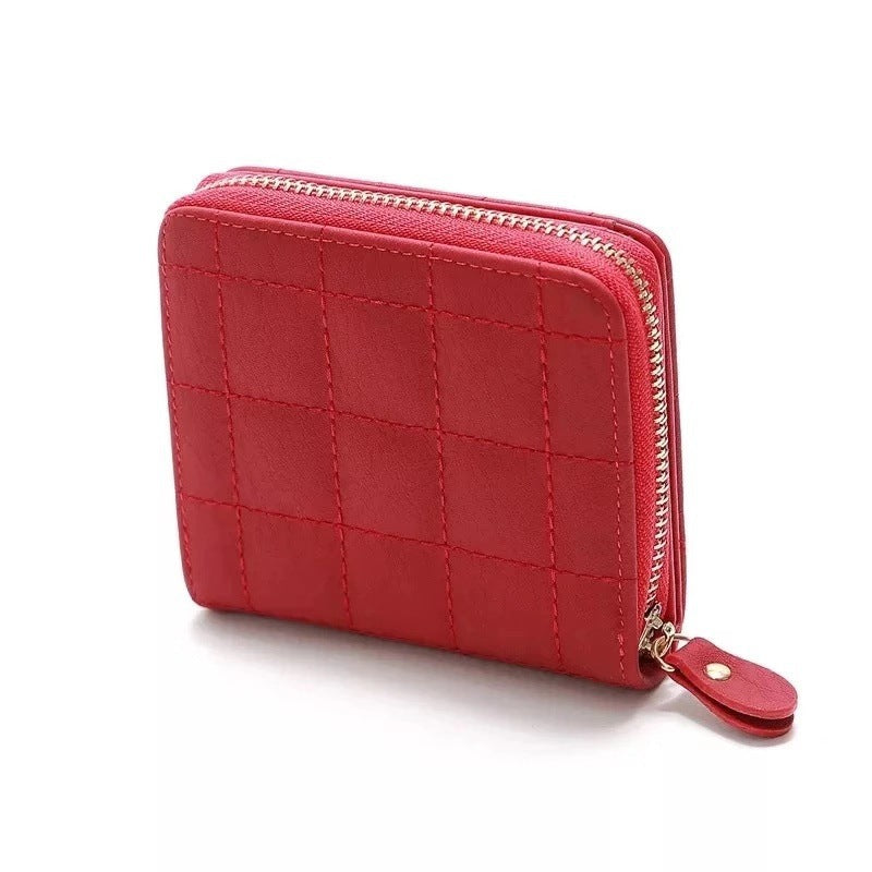 Women's Korean Style Mini Short Zipper Cute Ladies Wallets