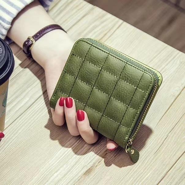 Women's Korean Style Mini Short Zipper Cute Ladies Wallets