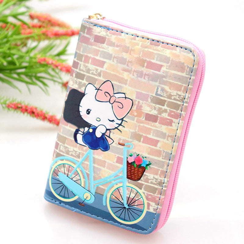 Cartoon Cat Collection For Selection Leather Ladies Wallets