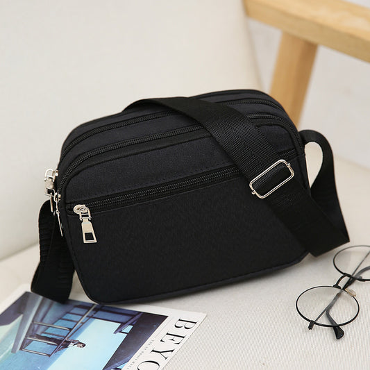 Women's Nylon Mother Small Square Zipper Fashion Crossbody Bags