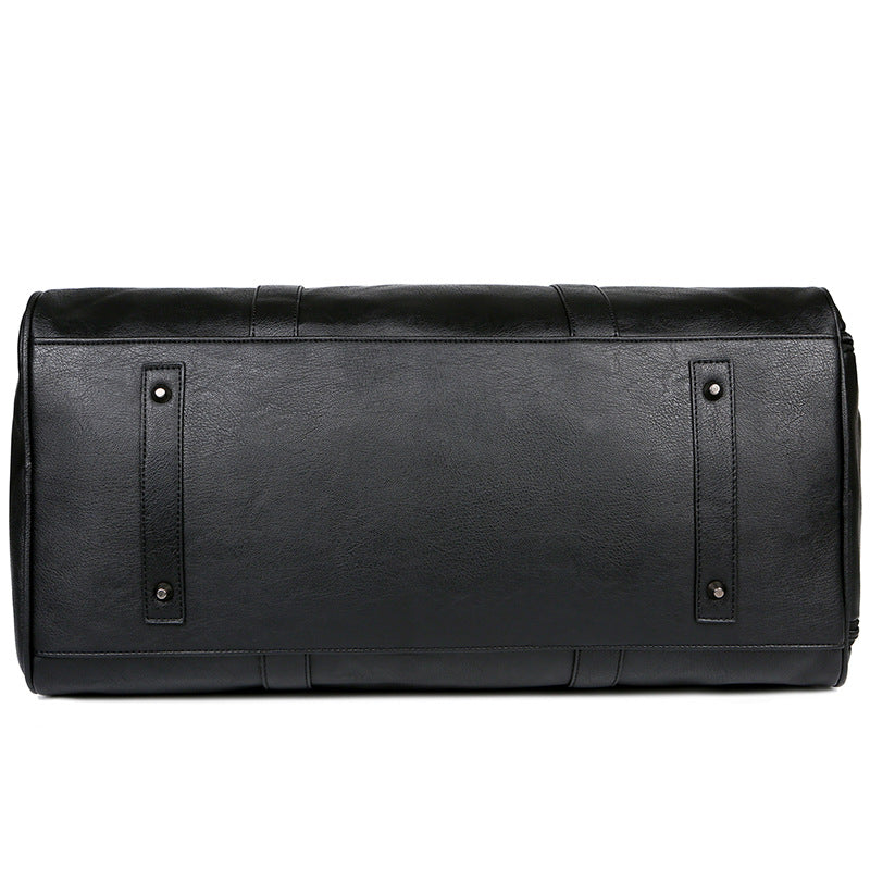 Men's Leather Vintage Large Capacity With Shoe Travel Bags