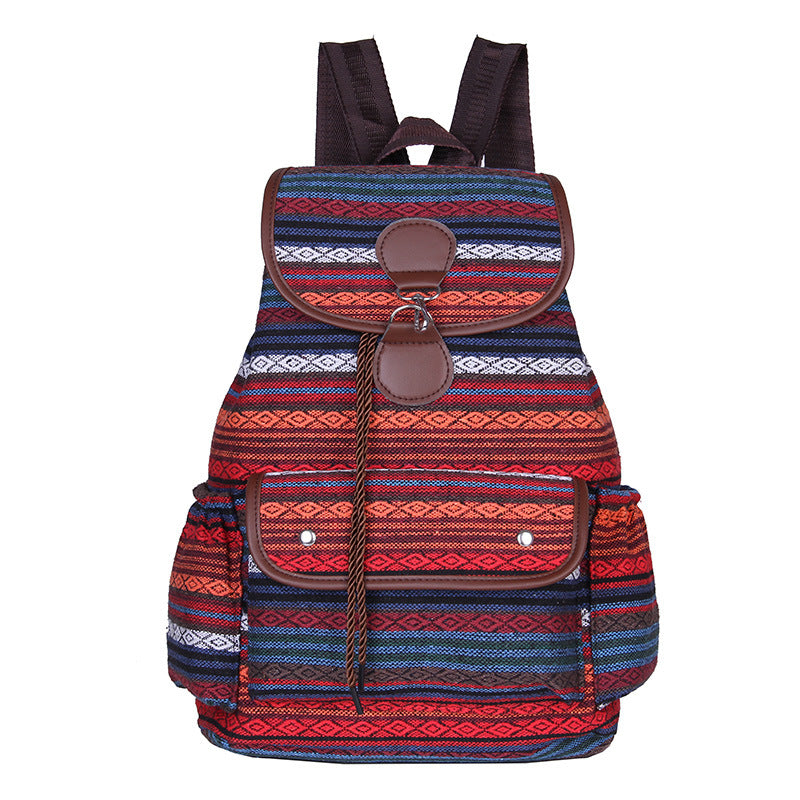 Women's Ethnic Style Fashion Exercise Large Capacity Backpacks