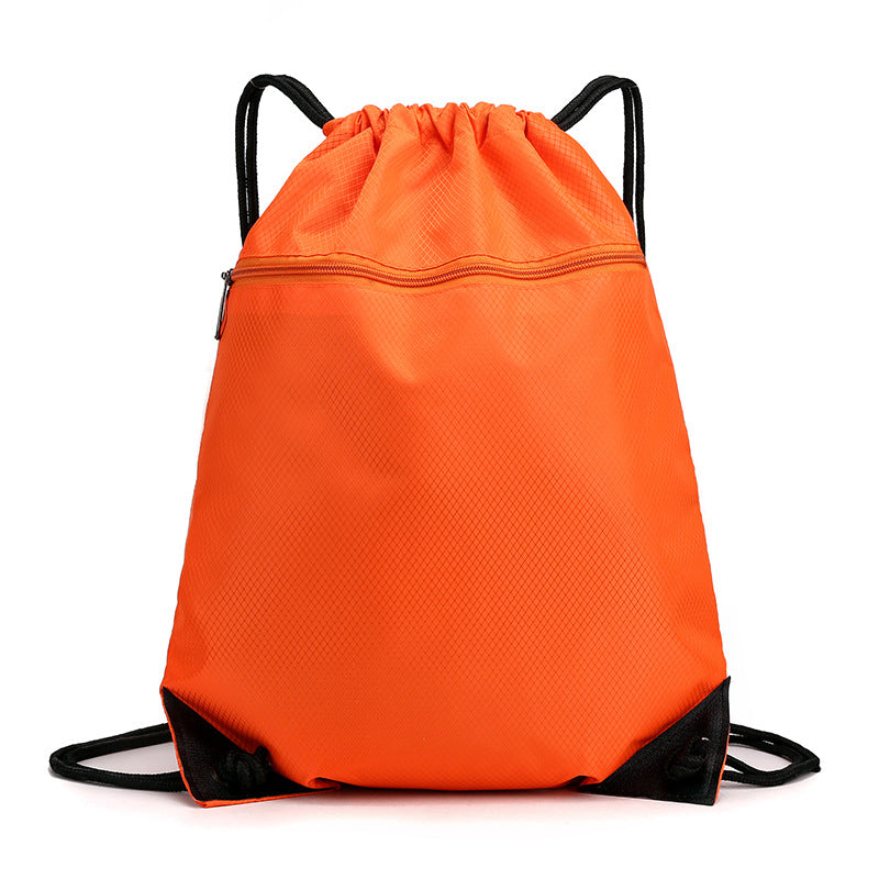 Simple Waterproof Oxford Cloth Drawstring Football Sports Backpacks