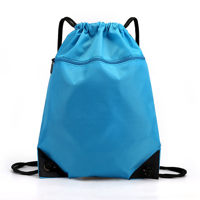 Simple Waterproof Oxford Cloth Drawstring Football Sports Backpacks