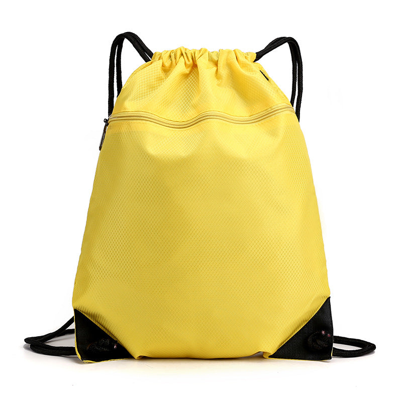 Simple Waterproof Oxford Cloth Drawstring Football Sports Backpacks