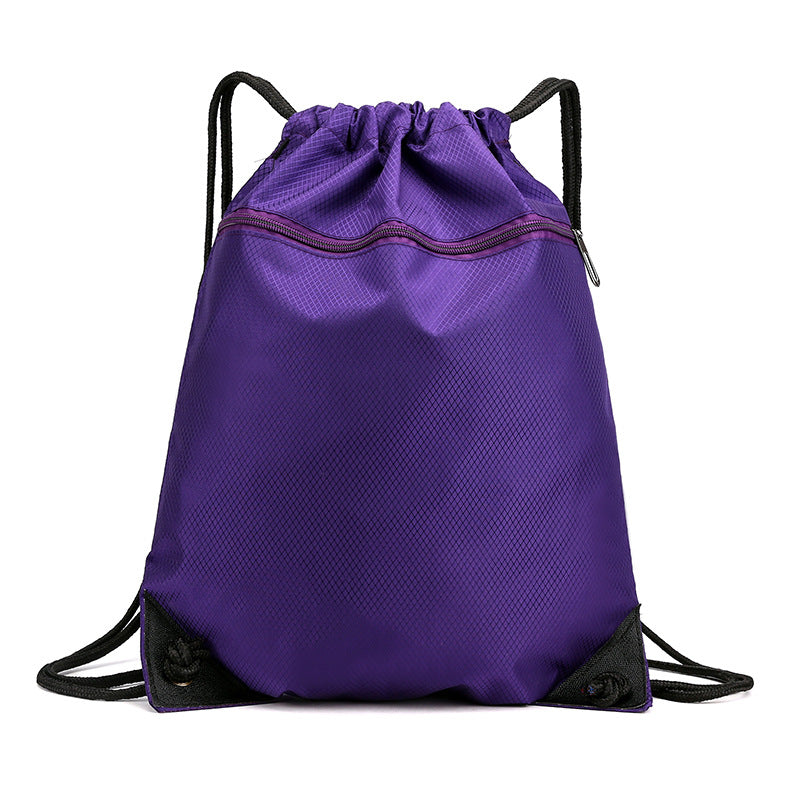 Simple Waterproof Oxford Cloth Drawstring Football Sports Backpacks