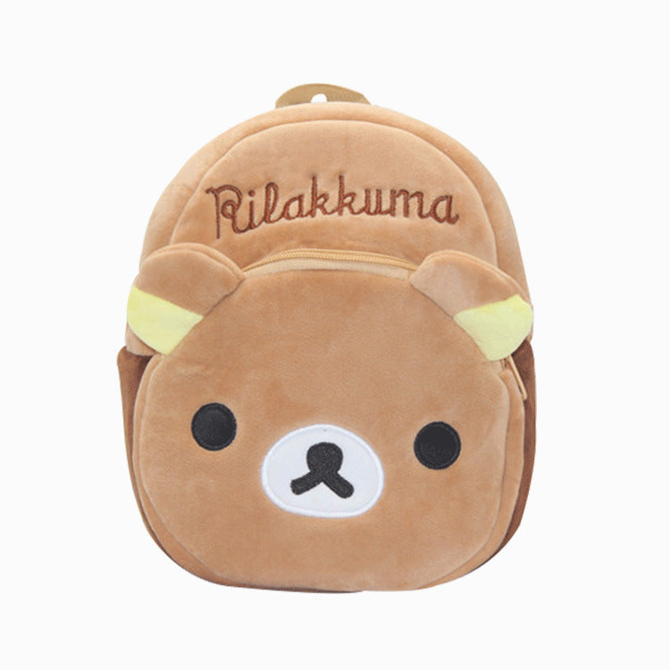 Children's Charming Cute Cartoon Boys Plush Backpacks