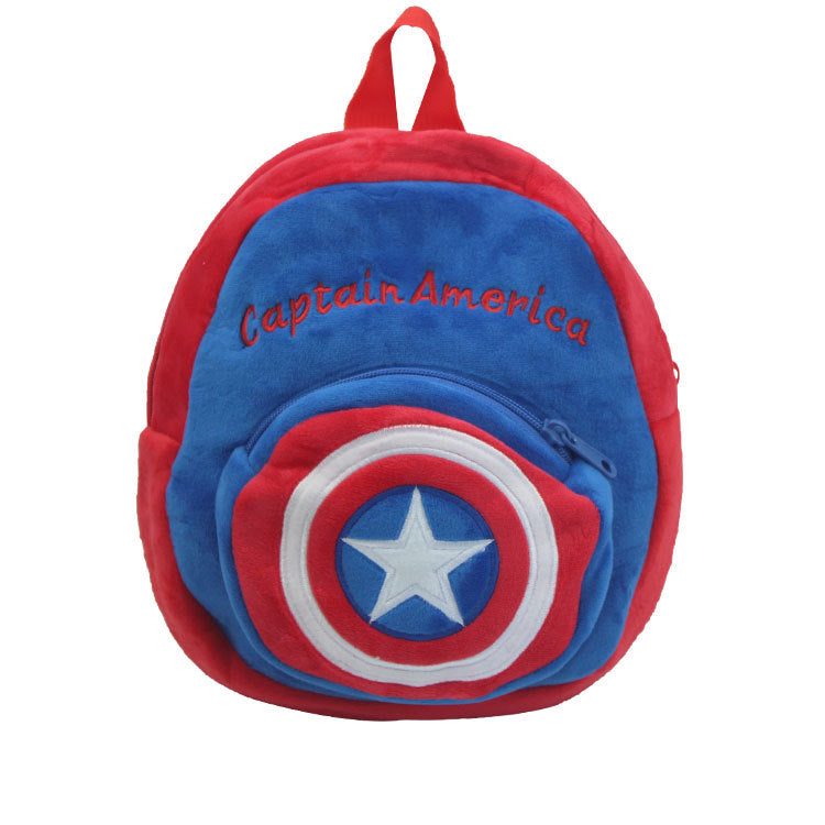 Children's Charming Cute Cartoon Boys Plush Backpacks