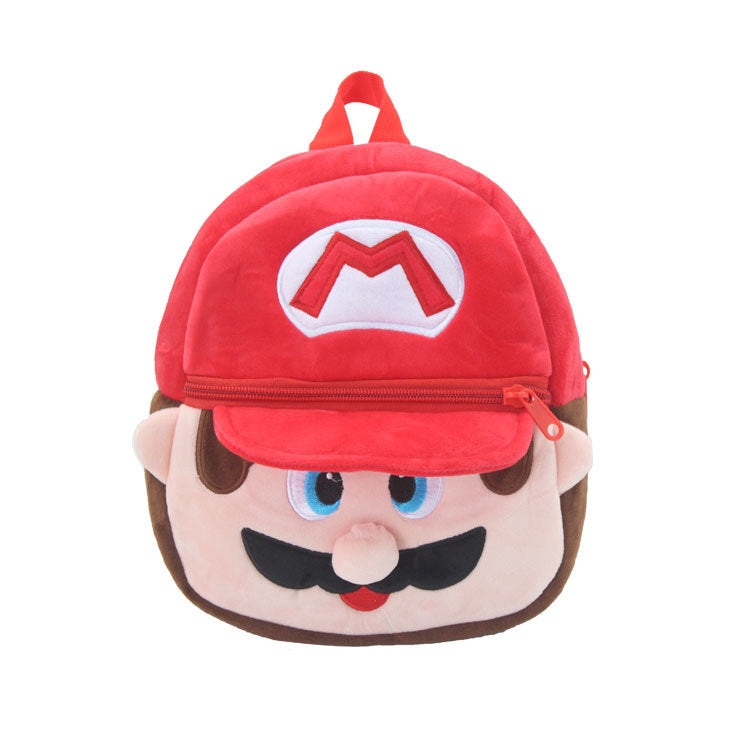 Children's Charming Cute Cartoon Boys Plush Backpacks