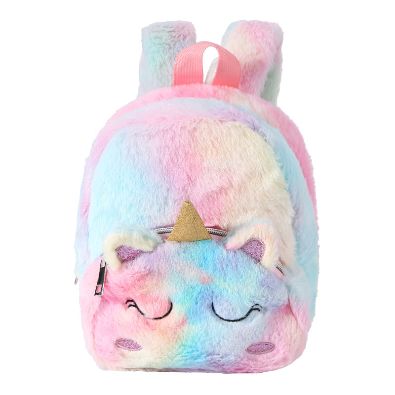 Unicorn Plush Teenage Leisure Cute Cartoon Elementary School Students' Schoolbags