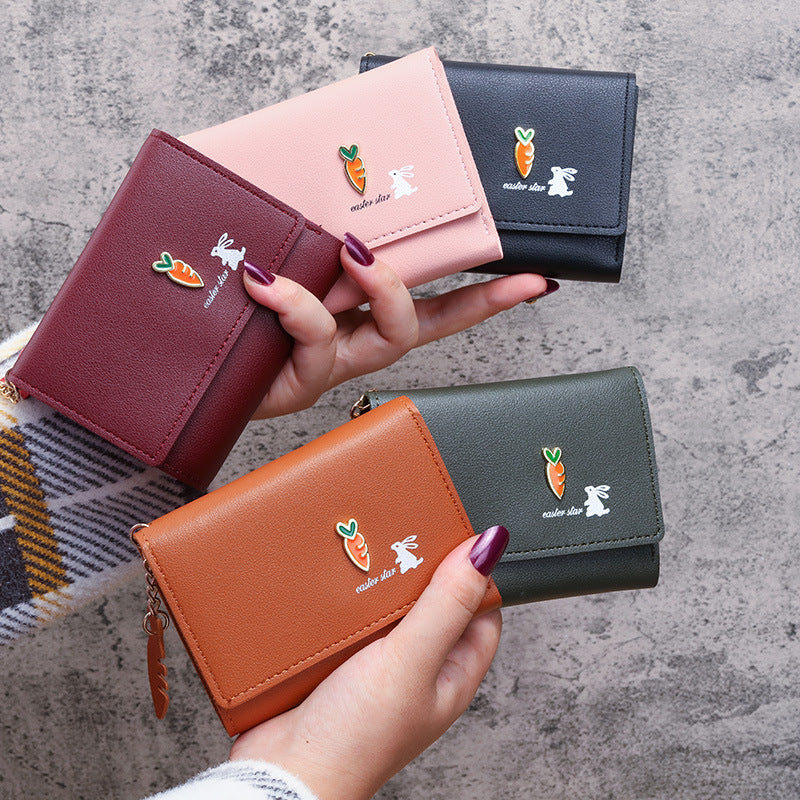 Women's Cute Short Small Mini Korean Style Ladies Wallets