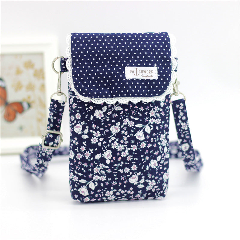 Bouquet Cotton Cloth Mobile Rural Long-term Phone Bags