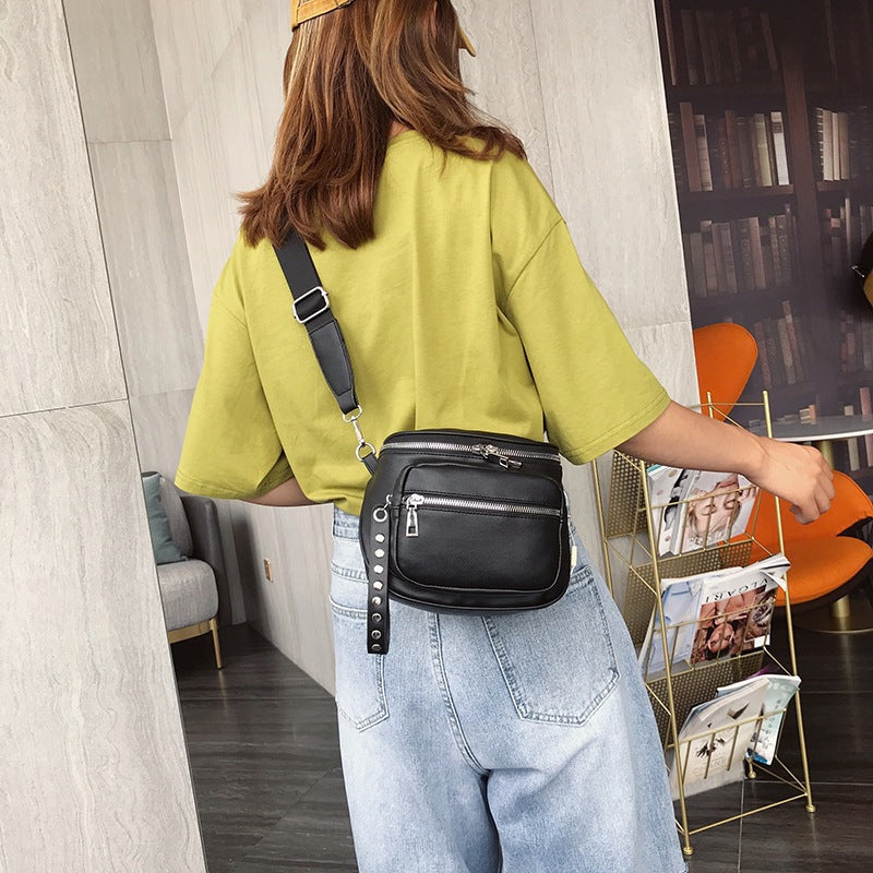 Sacs de taille à bandoulière imperméables et résistants pour femmes, mode coréenne