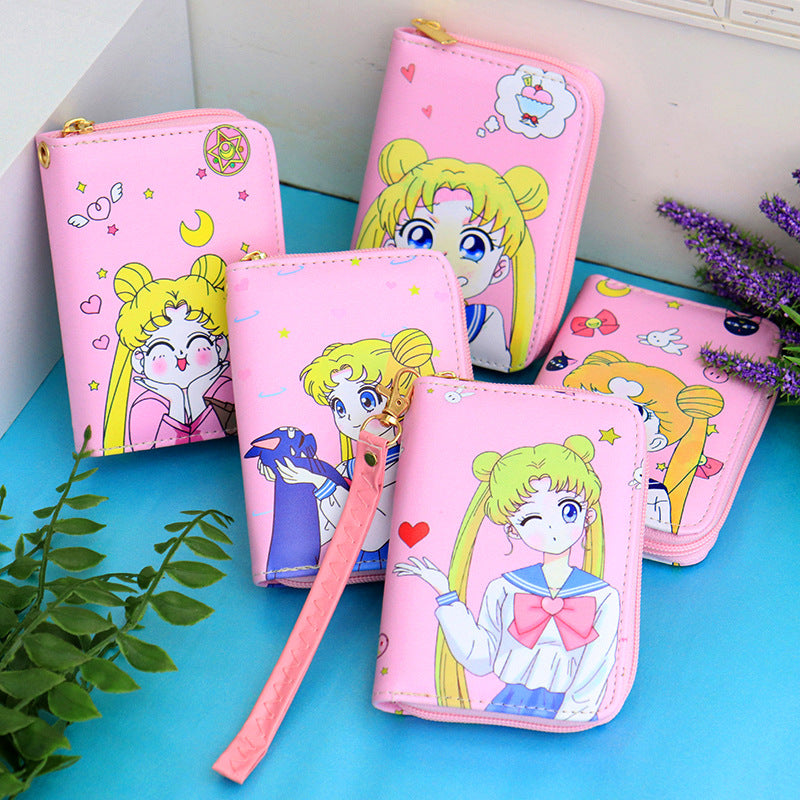 Mini Cartoon Beautiful Cute Female Fresh Lady Ladies Wallets