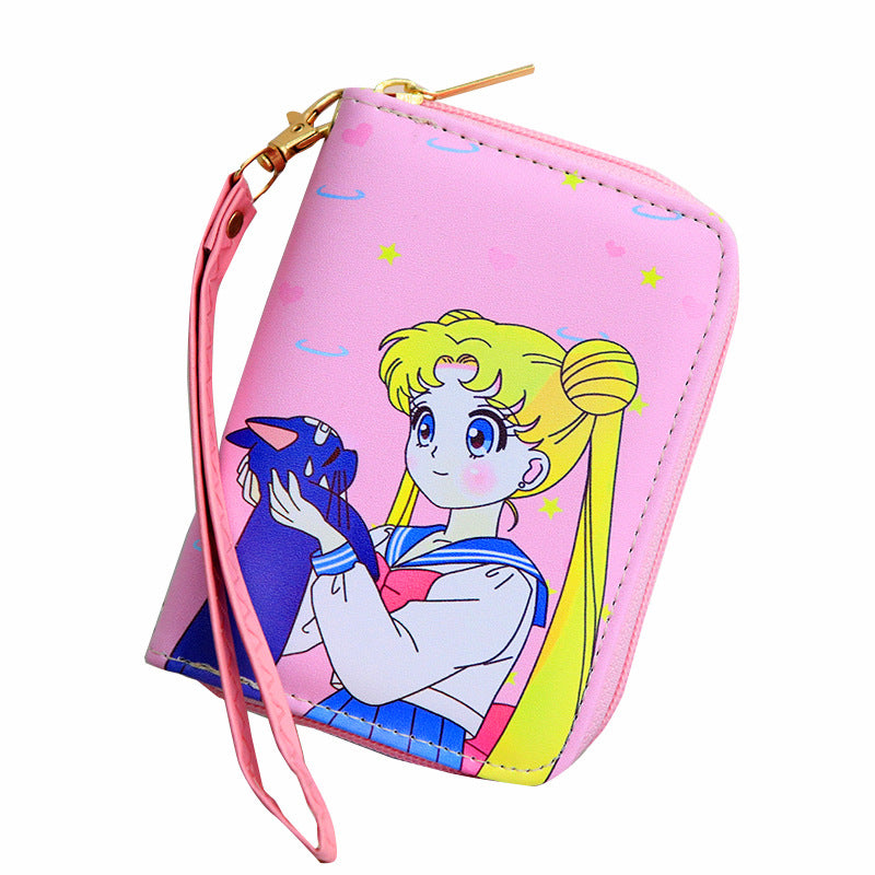 Mini Cartoon Beautiful Cute Female Fresh Lady Ladies Wallets