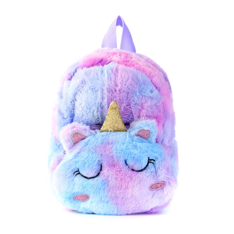 Unicorn Plush Teenage Leisure Cute Cartoon Elementary School Students' Schoolbags