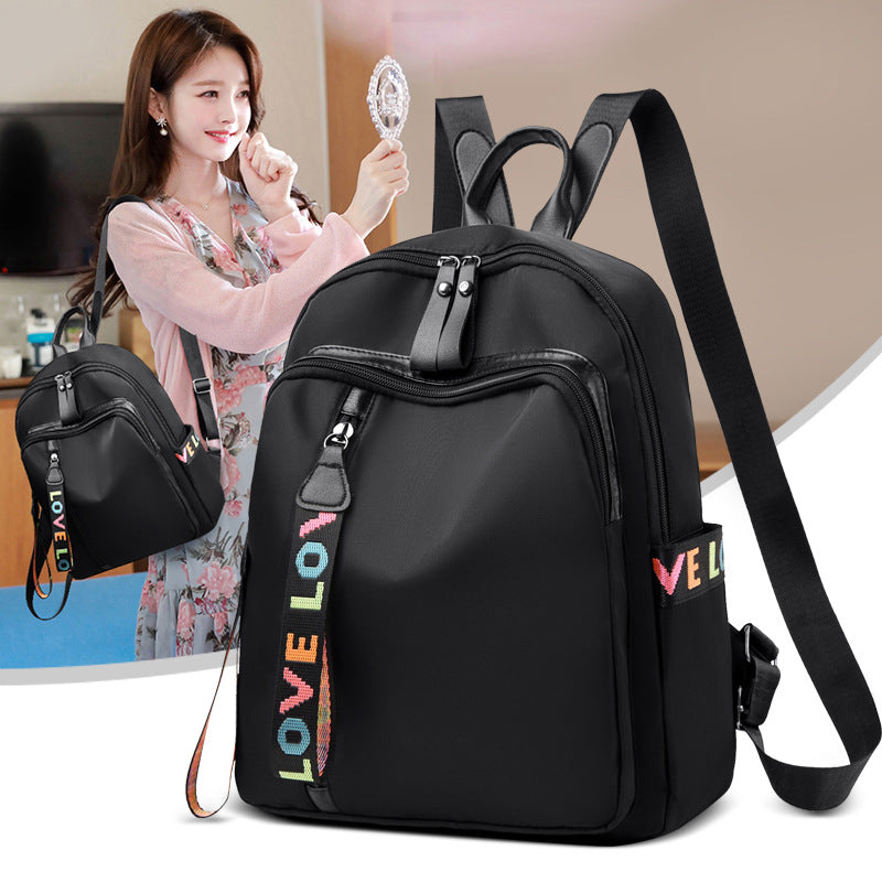 Women's Korean Fashion High Nylon Oxford Cloth Backpacks