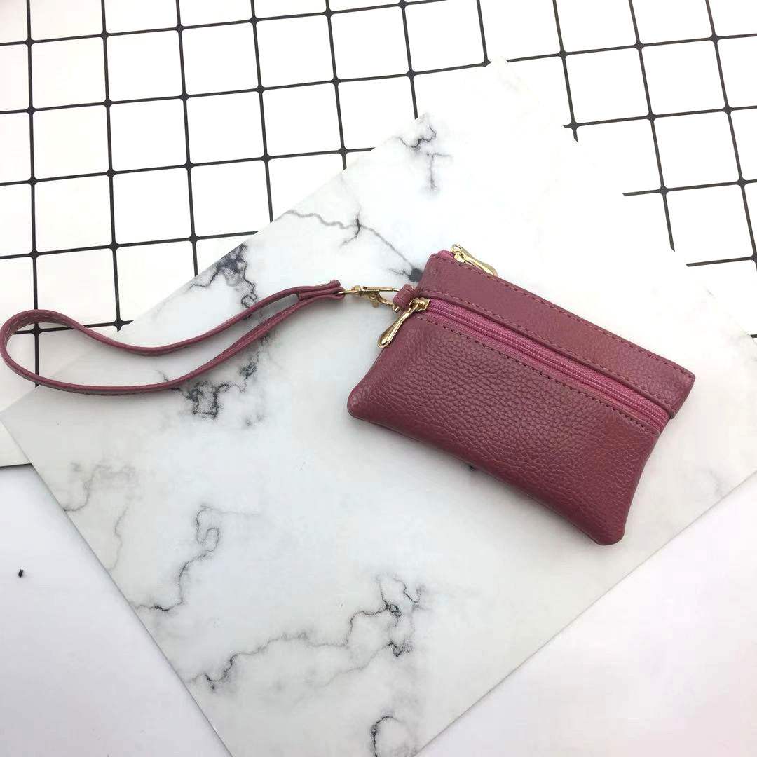 Pochette en cuir souple pour femmes, longue porte-monnaie de grande capacité