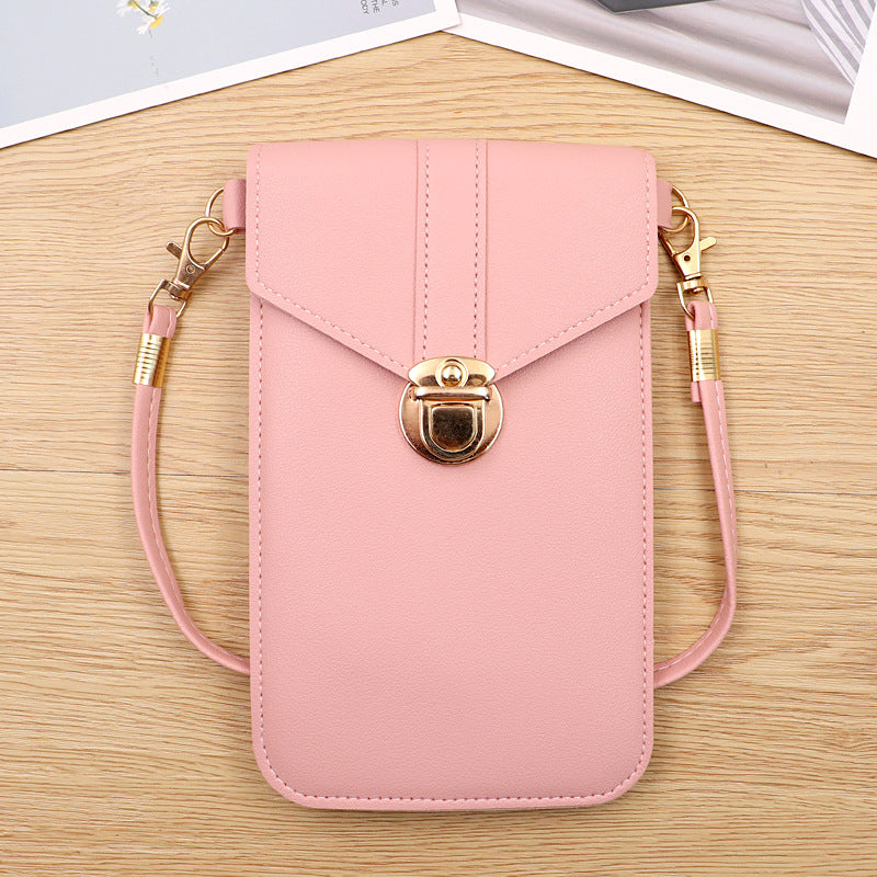 Women's Mobile Korean Fashion Simple Touch Screen Phone Bags