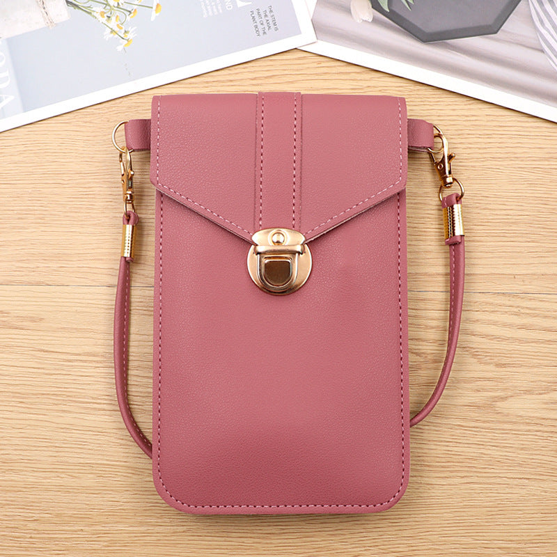 Women's Mobile Korean Fashion Simple Touch Screen Phone Bags