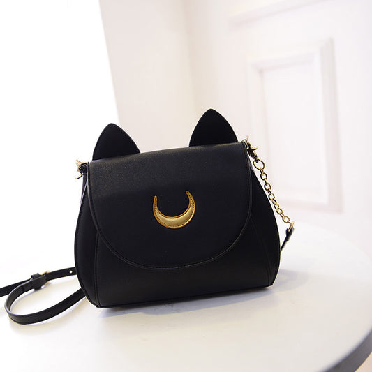 Women's Pretty Warrior Cute With Cat Design Shoulder Bags