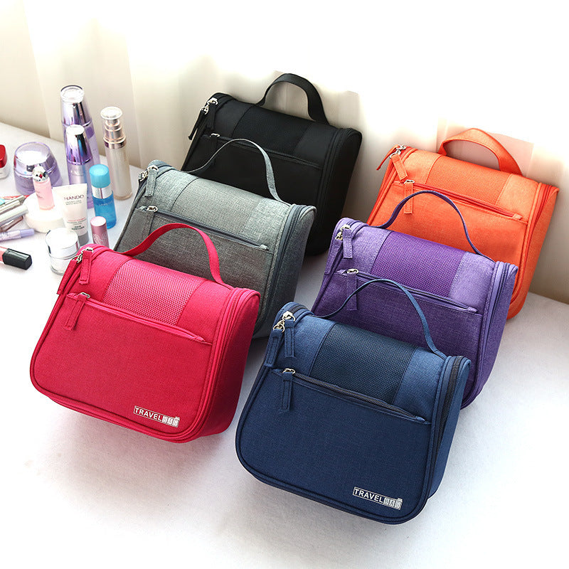 Cationic Solid Color Wash Portable Cosmetics Storage Cosmetic Bags