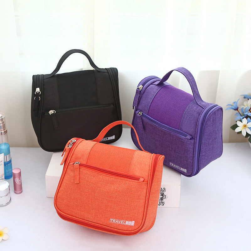 Cationic Solid Color Wash Portable Cosmetics Storage Cosmetic Bags