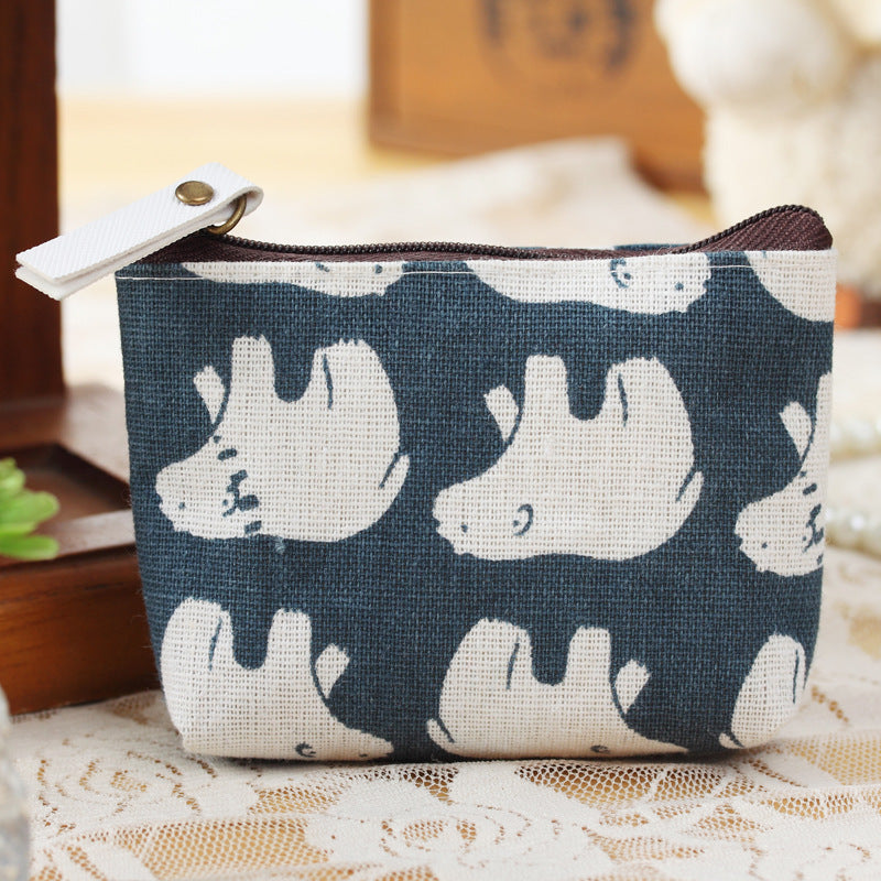 Cotton Linen Fresh Retro Korean Type Coin Purses