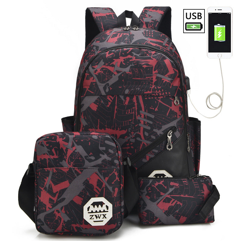 Men's Fashion Trend Junior's High College Backpacks