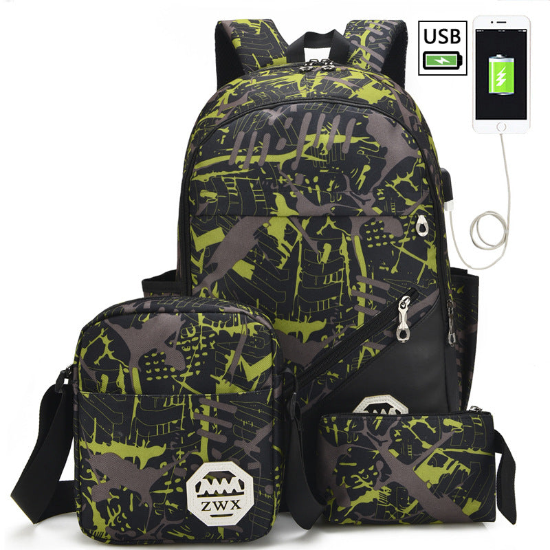 Men's Fashion Trend Junior's High College Backpacks