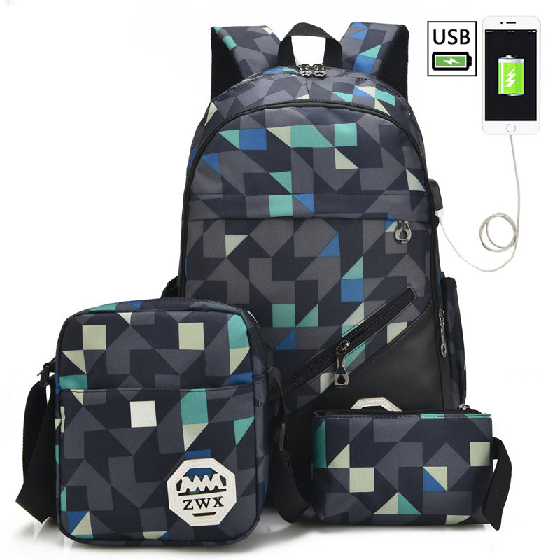 Men's Fashion Trend Junior's High College Backpacks