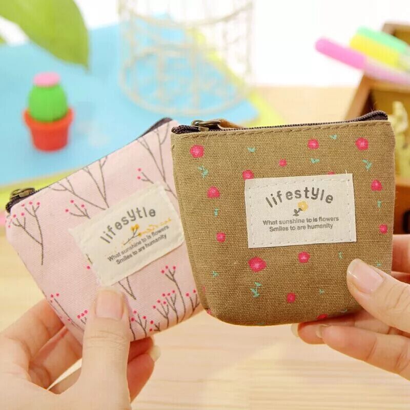 Korean Style Fashionable Fresh Floral Pastoral Ladies Wallets