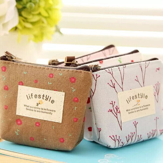 Korean Style Fashionable Fresh Floral Pastoral Ladies Wallets