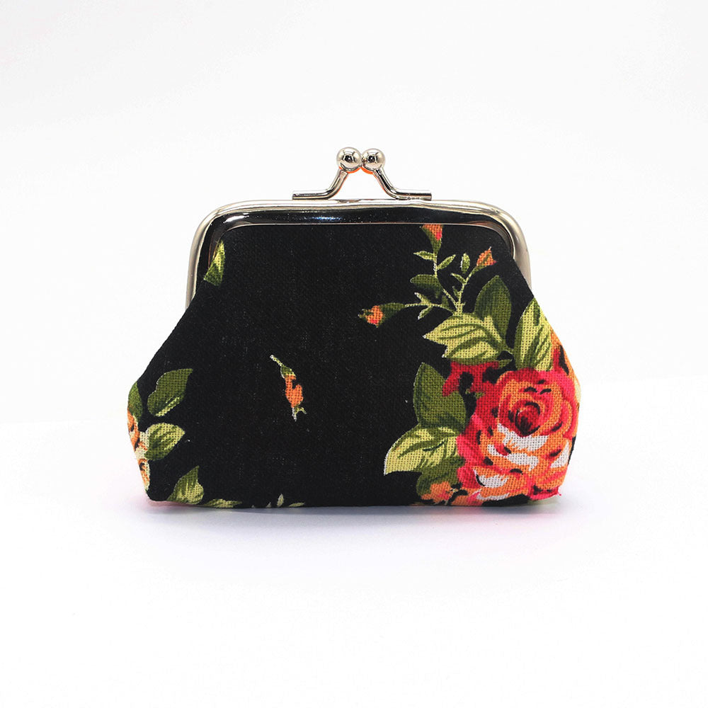 Women's Mini Fabric Printing National Style Pocket Coin Purses